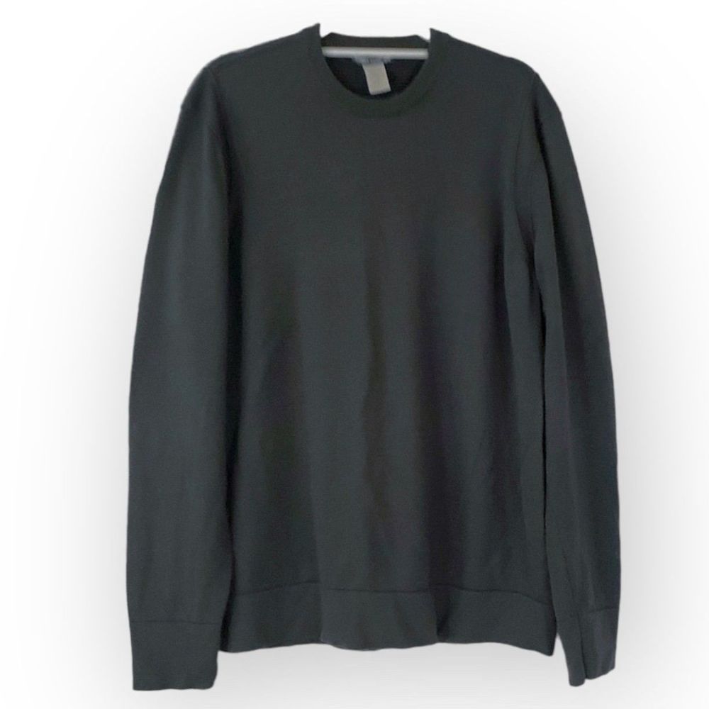 Horny Toad 100% Merino Wool Men's Green Crewneck Sweater Size Large